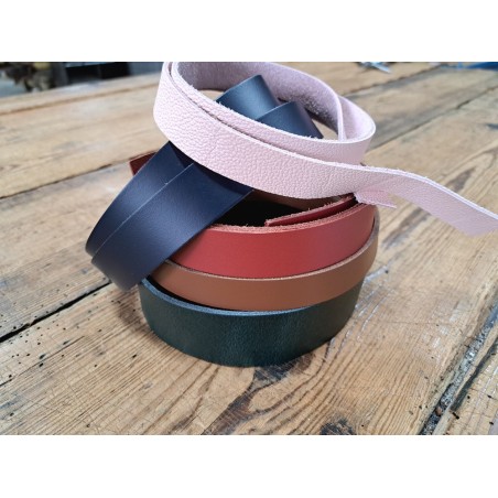 Lot de 5 bandes de cuir classique ou à effet - 2ème choix