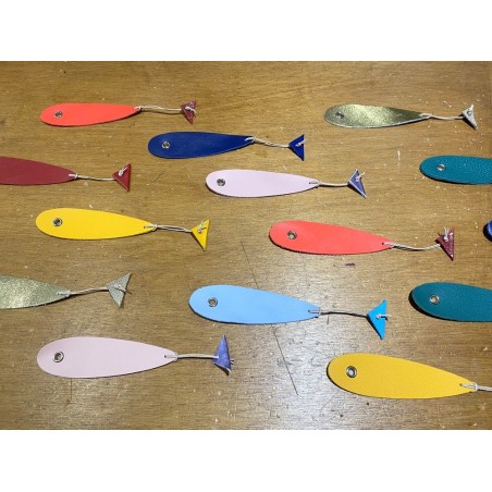 Kit Marque-Page Poisson en Cuir – DIY Facile, Création Sans Découpe, Fabriqué en France - Cuir en Stock
