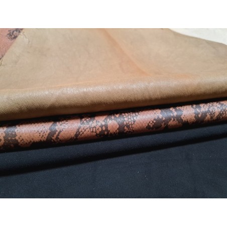 Lot de 3 peaux de cuir stretch - Cuir en Stock