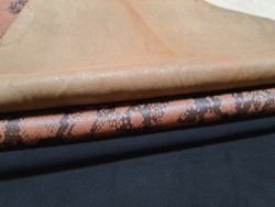 Lot de 3 peaux de cuir stretch - Cuir en Stock