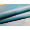 demi peau - vache - bleu paon - maroquinerie - cuirenstock
