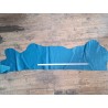 demi peau - vache - bleu paon - maroquinerie - cuir en stock