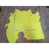 taurillon - jaune vif - gros grains - maroquinerie - cuir en stock