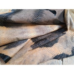 demi peau - vache - poils tachetés - serpent - maroquinerie - vêtement - cuirenstock