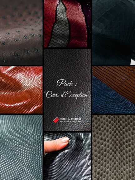 Pack Cuirs d’Exception – Peaux rares et exotiques de luxe | Cuir en Stock