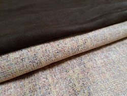 Lot de 2 peaux uniques - Cuir d'agneau et de chèvre -E- Cuirenstock