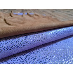 Lot de 2 peaux - Cuir d'agneau et de chèvre -i-