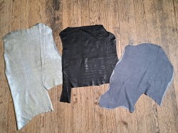 Lot de 3 peaux de cuir stretch - Cuir en Stock