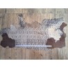 demi peau - vache - poils tachetés - chevrons - maroquinerie - vêtement - cuir en stock