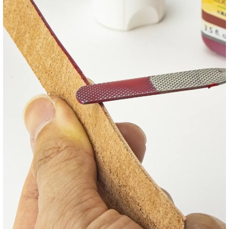 Spatule double – Application teinture de tranche et colle - Cuir en Stock