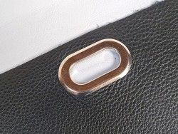 Oeillets à griffes ovales - Nickelé - 4.2 cm - Cuir en Stock