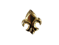 concho - fleur de lys - embellissement - maroquinerie - laiton - Cuir en stock