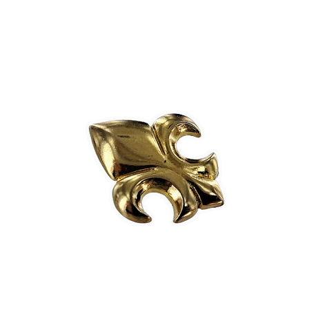 concho - fleur de lys - embellissement - maroquinerie - laiton - cuir en stock