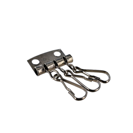 Attache porte clés - nickelé - maroquinerie - accessoires - cuirenstock