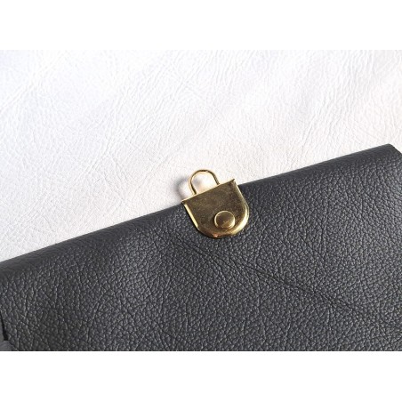 Départ de poignée à riveter - 7mm - Laiton - cuir en stock