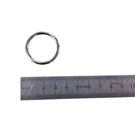 anneau brisé - nickelé - maroquinerie - accessoire - cuirenstock