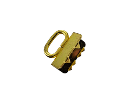 départ de poignée à griffes ovale - 10 mm - Laiton - cuir en stock