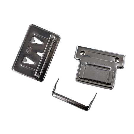 Fermoir de sac - tuck- nickelé - accessoire - maroquinerie - Cuirenstcok