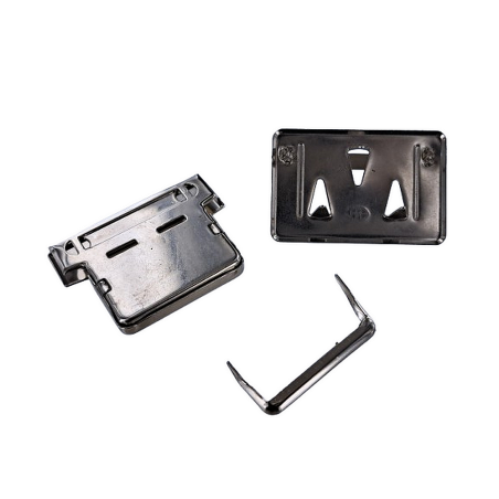 Fermoir de sac - tuck- nickelé - accessoire - maroquinerie - cuir en stcok