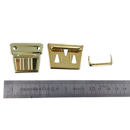Fermoir de sac - tuck- laiton - accessoire - maroquinerie - Cuirenstcok