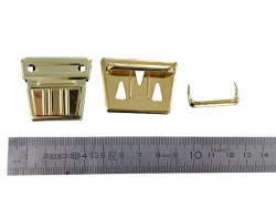 Fermoir de sac - tuck- laiton - accessoire - maroquinerie - Cuirenstcok