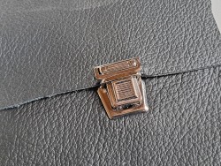 Fermoir de sac - tuck- nickelé - accessoire - maroquinerie - cuirenstcok