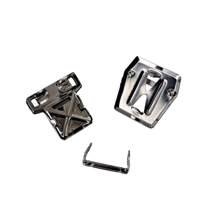 Fermoir de sac - tuck- nickelé - accessoire - maroquinerie - cuirenstcok