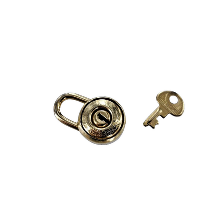cadenas rond - fermoir - doré clair - Cuir en stock