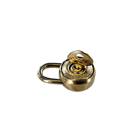 cadenas rond - fermoir - doré clair - Cuirenstock