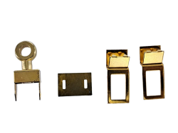 Fermoir de sac - tourniquet - laiton - accessoire - maroquinerie - Cuir en stcok