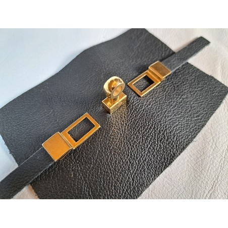 Fermoir de sac - tourniquet - laiton - accessoire - maroquinerie - cuirenstcok