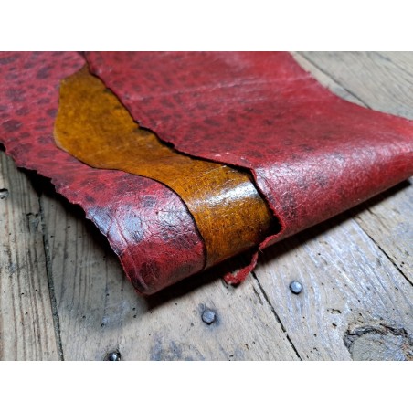 Peau de cuir de poisson - Loup de mer - Cuir marin - Cuir en stock