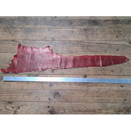 Lot de 3 peaux uniques - Loup de Mer - F - Cuir en Stock