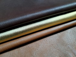 Lot de 3 peaux de cuir stretch - Cuir en Stock