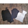 Lot de 3 peaux de cuir stretch - maroquinerie ou vêtement