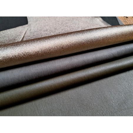 Lot de 3 peaux de cuir stretch - maroquinerie ou vêtement