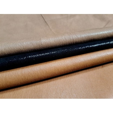 Lot de 3 peaux de cuir stretch - Cuir en Stock