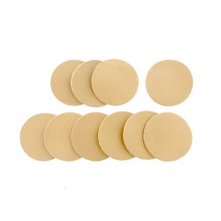 Lot surprise morceaux de cuir rond 6 cm - tannage végétal - Cuir en Stock