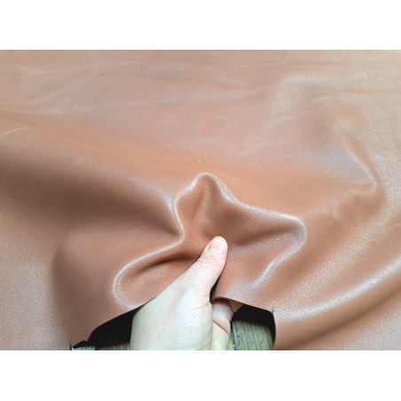 Peau de cuir d'agneau - brun rosé - lisse - Cuirenstock