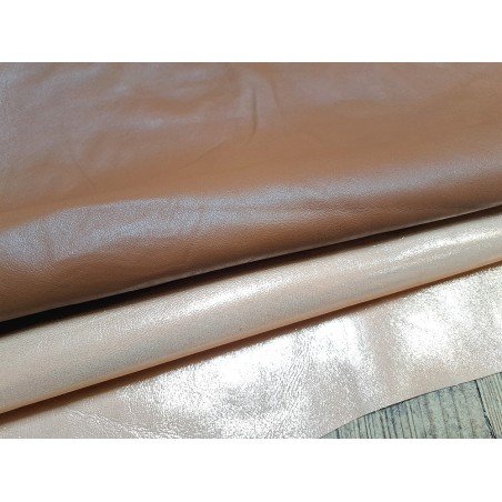 Lot de 2 peaux - Cuir d'agneau et de chèvre - A - Cuir en Stock