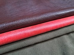 Lot de 3 peaux de cuir stretch - Cuir en Stock