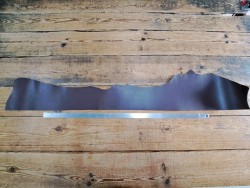 Bande de collet de vache végétal lisse - Chocolat - Cuir en Stock