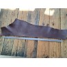Bande de collet de vache végétal grainé mat - Marron - Cuir en Stock
