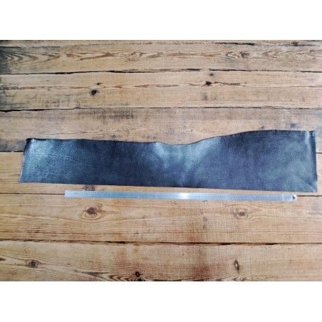 Bande de collet tannage végétal grainé nuancé - Chocolat noir