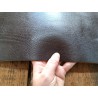 Bande de collet tannage végétal grainé nuancé - Chocolat noir