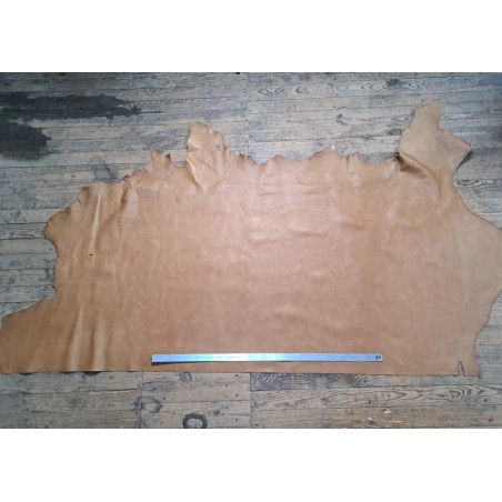 Bande vache grainée - brun clair - maroquinerie - cuirenstock