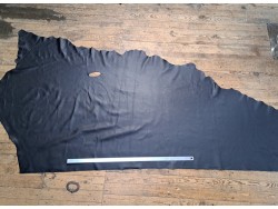 Bande vache grainée - noir - maroquinerie - cuir en stock