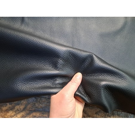 Bande vache grainée - noir - maroquinerie - Cuirenstock