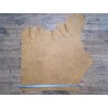 Demi-peau de cuir de vache grainée - moutarde - maroquinerie - ameublement - cuir en stock