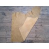 Demi-peau de cuir de vache grainée - moutarde - maroquinerie - ameublement - cuir en stock